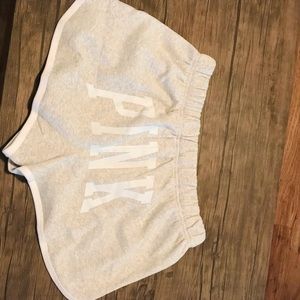 PINK by Victoria’s Secret fleece lined varsity shorts